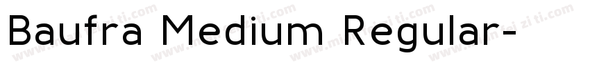 Baufra Medium Regular字体转换